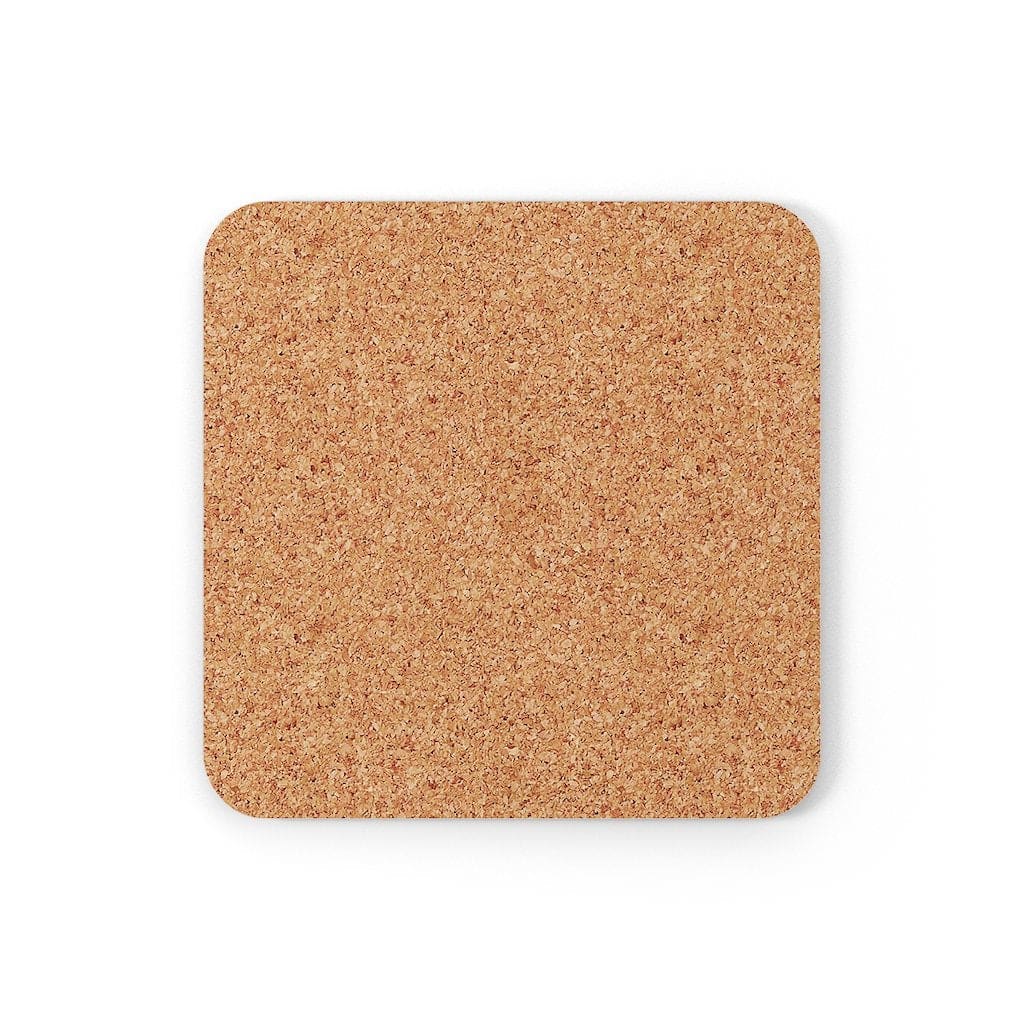 Corkwood Coaster 4 Piece Set - Multicolor Abstract Style Coasters