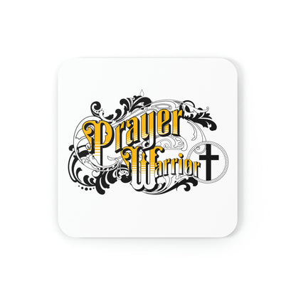 Home Decor - Coaster Set - 4 Piece Home/office - Prayer Warrior Christian Inspiration - S6
