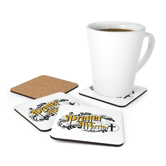 Home Decor - Coaster Set - 4 Piece Home/office - Prayer Warrior Christian Inspiration - S6