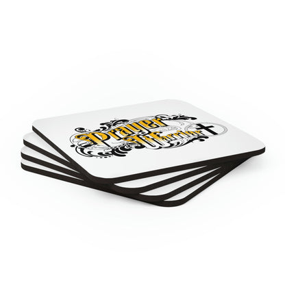 Home Decor - Coaster Set - 4 Piece Home/office - Prayer Warrior Christian Inspiration - S6