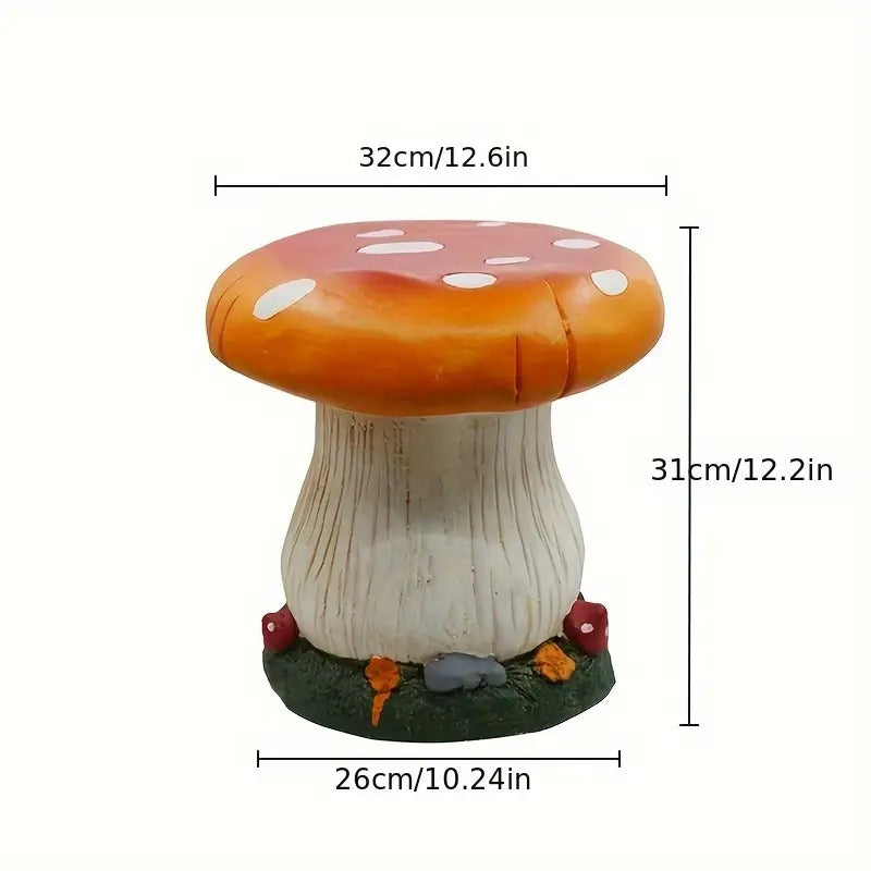 Resin Mushroom Garden Stool Outdoor Seating