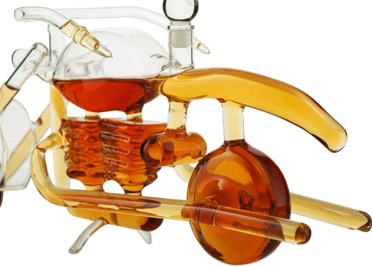 Unique Motorcycle Gift Decanter Wine & Whiskey Elegant Motorbike, Biker Themed, 750ml The Wine Savant - Intricate Details, Bourbon, Scotch or Liquor, Harley Gifts, Decorative Sport Bike Gifts